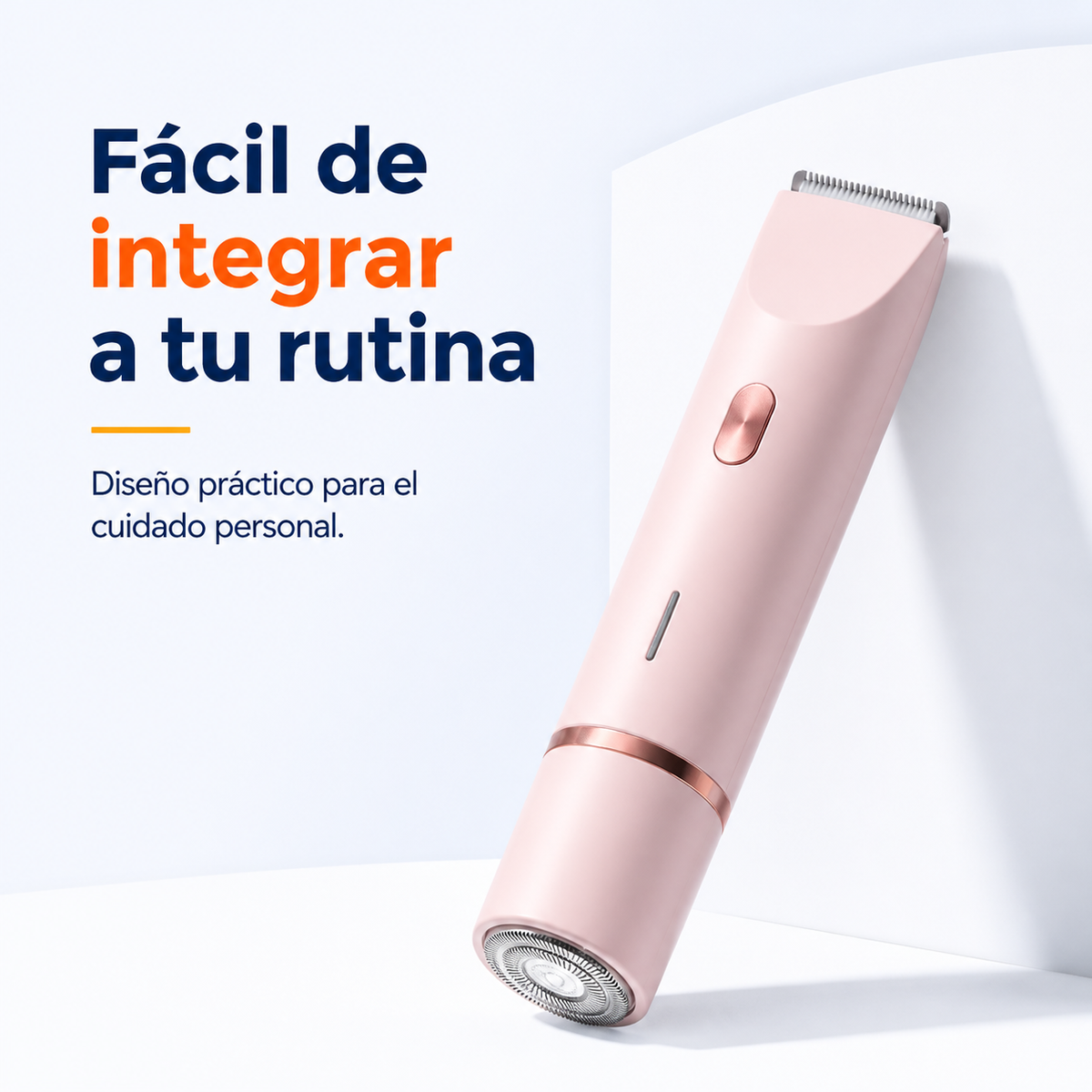 Depiladora electrica rosada, facil de integrar a tu rutina